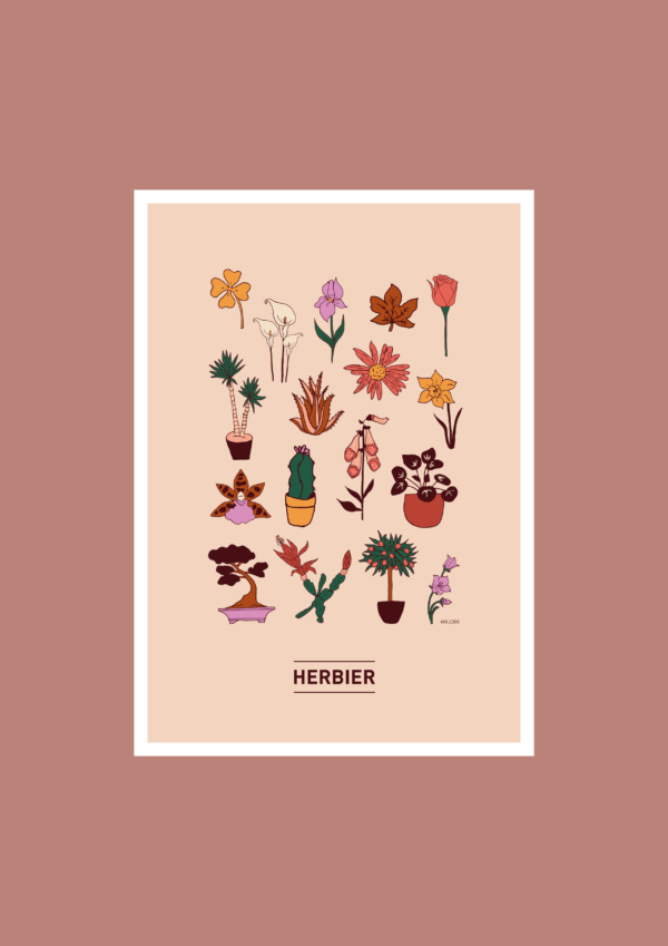 Herbier Affiche A3 A4 Carte postale – Image 2