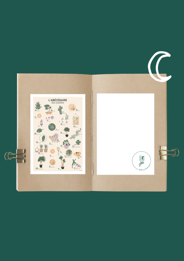 L' Abécédaire des plantes Affiche A3 A4 Carte postale – Image 3