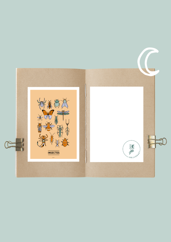 Insectes Affiche A3 A4 Carte postale – Image 4