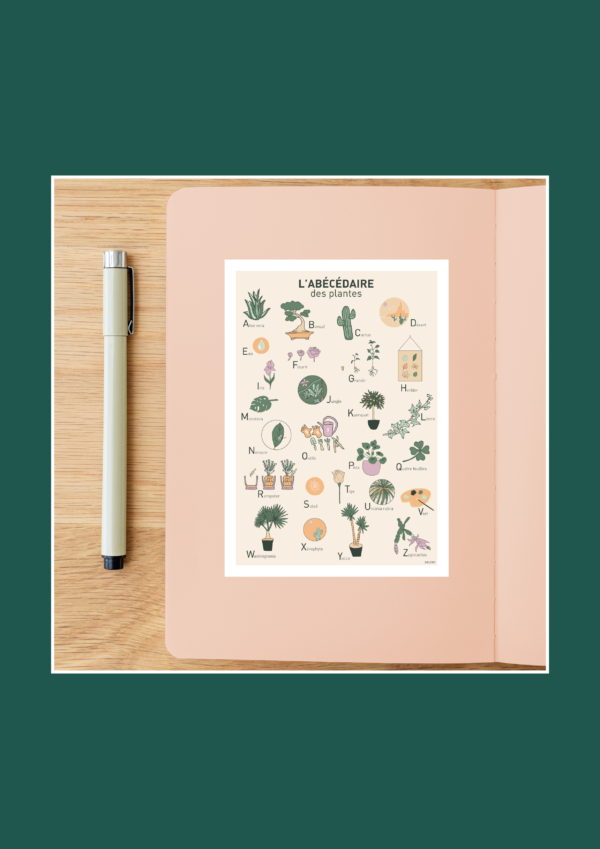 L' Abécédaire des plantes Affiche A3 A4 Carte postale – Image 4