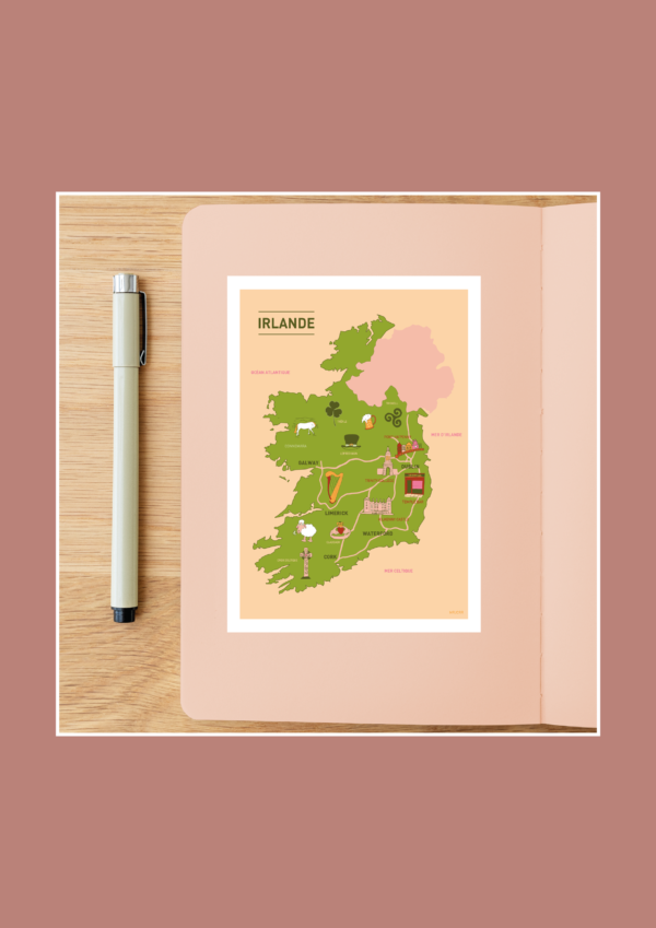 Au cœur de l' Irlande Affiche A3 A4 Carte postale – Image 5