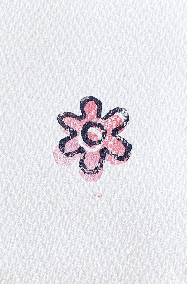 Gravure fleur, carte postale – Image 3