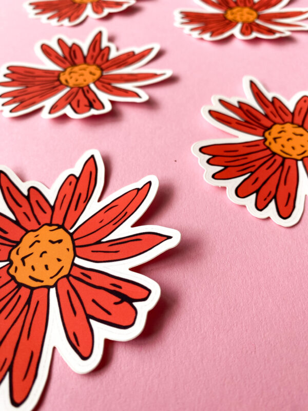 Sticker autocollant motif fleur – Image 2