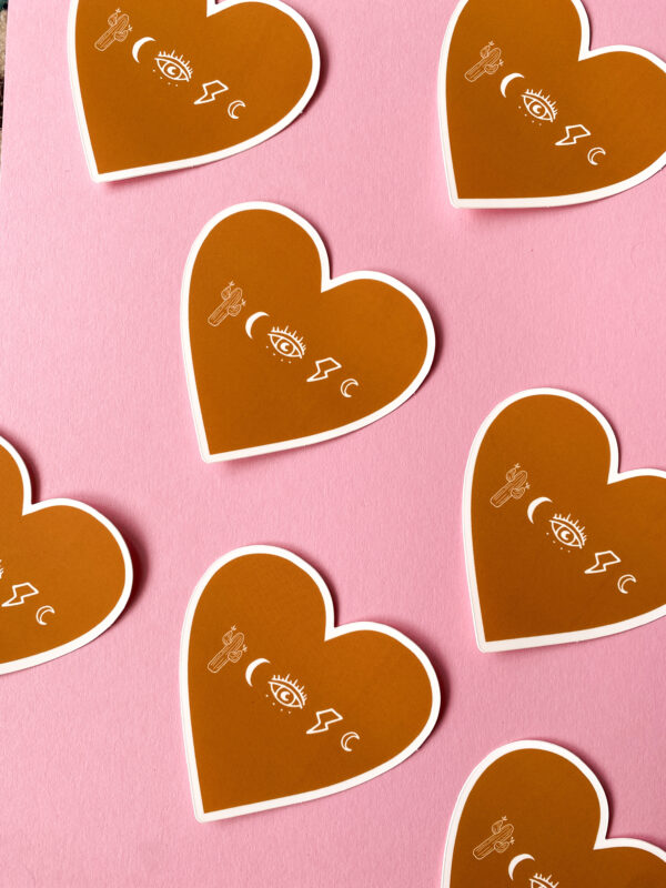 Sticker autocollant motif coeur – Image 4