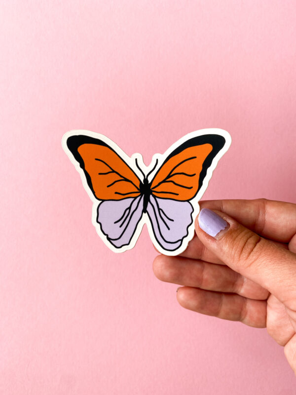 Sticker autocollant motif papillon