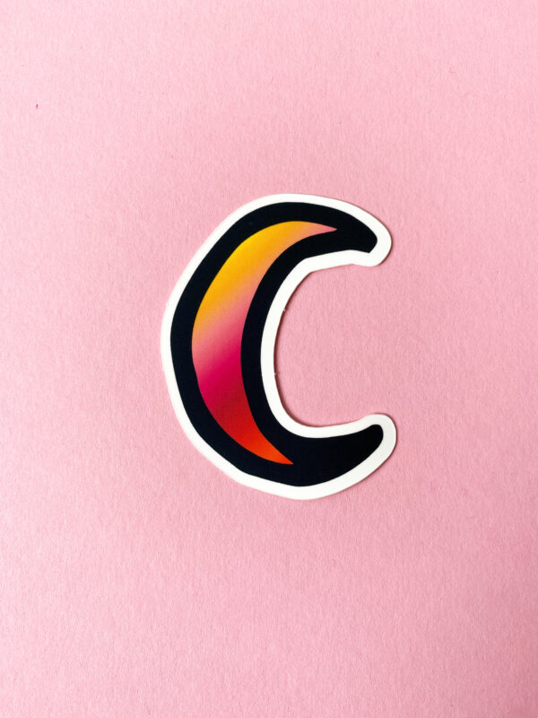 Sticker autocollant motif lune – Image 3