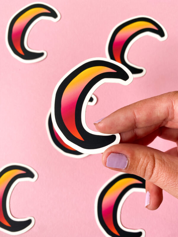Sticker autocollant motif lune – Image 4