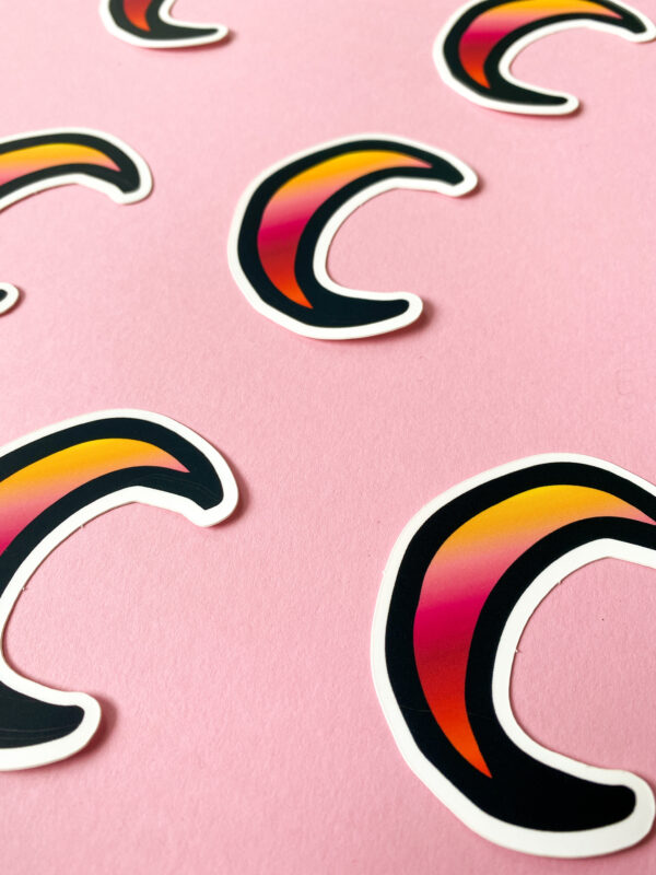 Sticker autocollant motif lune – Image 5