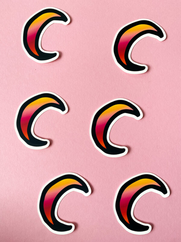 Sticker autocollant motif lune – Image 6