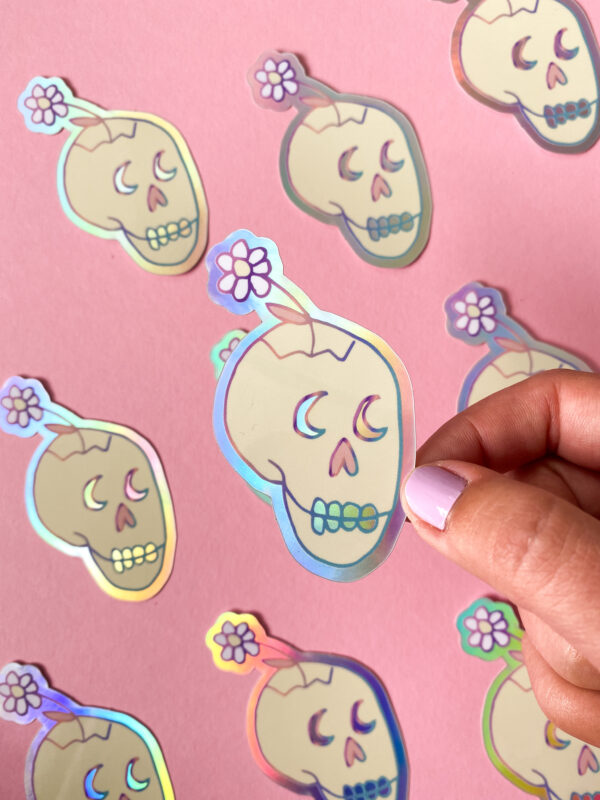 Sticker autocollant motif crâne – Image 4