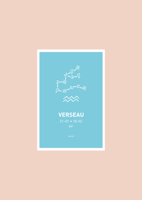 Verseau Affiche A3 Carte postale – Image 2