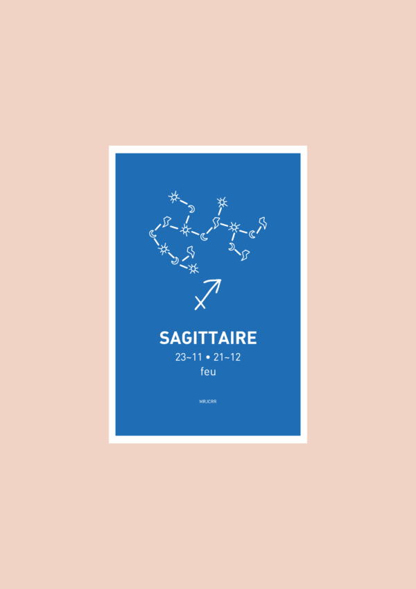 Sagittaire Affiche A3 Carte postale – Image 2