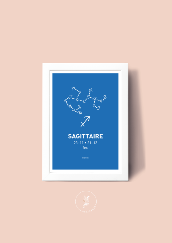 Sagittaire Affiche A3 Carte postale