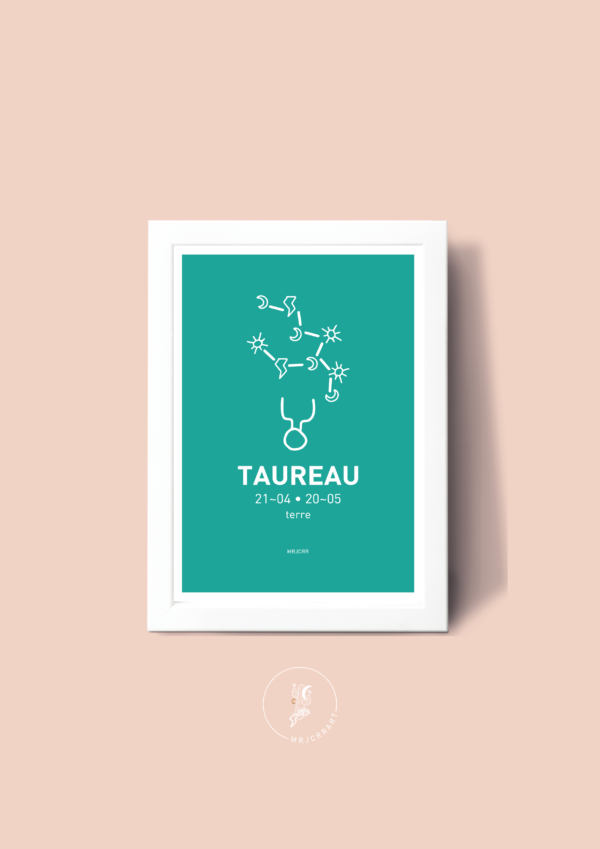 Taureau Affiche A3 Carte postale