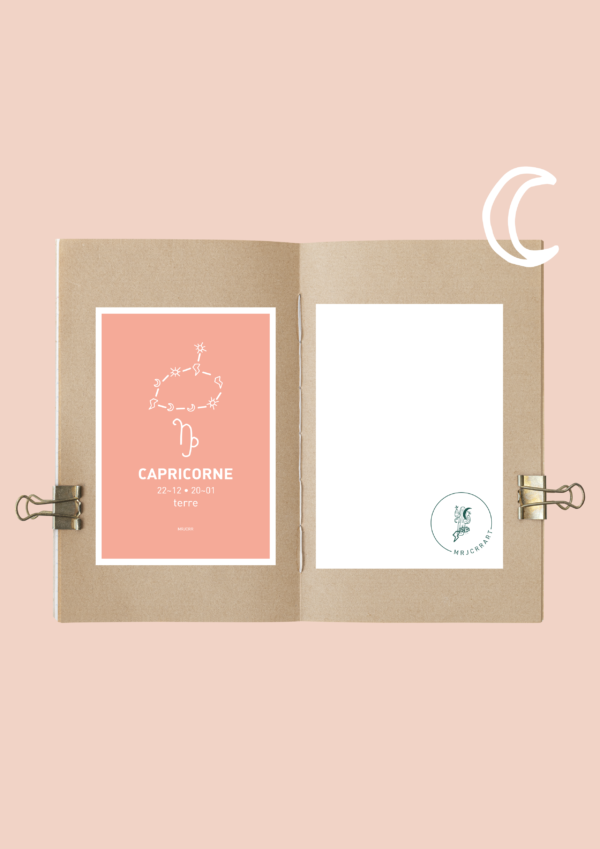 Capricorne Affiche A3 Carte postale – Image 4
