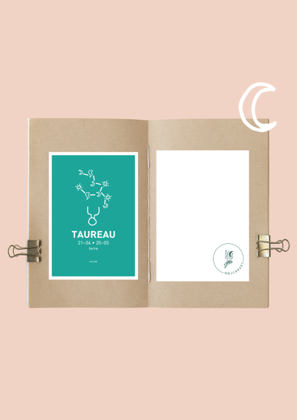 Taureau Affiche A3 Carte postale – Image 4