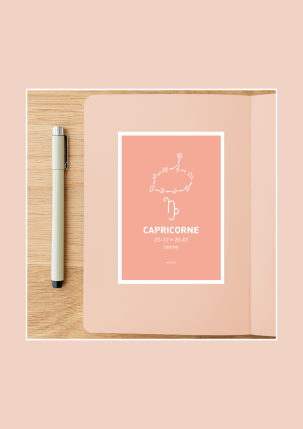 Capricorne Affiche A3 Carte postale – Image 5