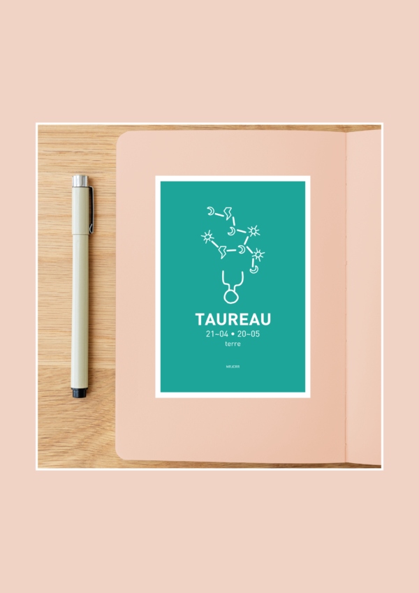 Taureau Affiche A3 Carte postale – Image 5