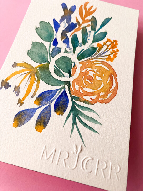 Signe astrologique Taureau, peinture aquarelle originale – Image 4