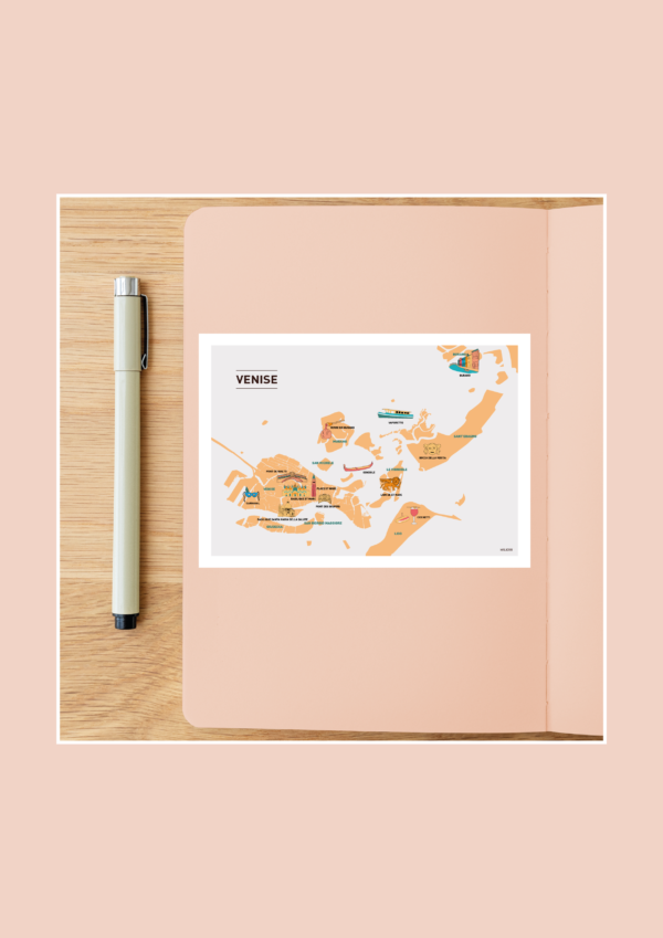 Au cœur de Venise Affiche A3 A4 Carte postale – Image 5