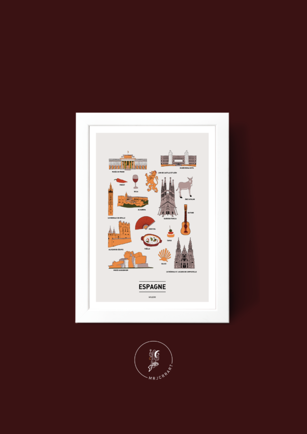 Espagne Affiche A3 A4 Carte postale