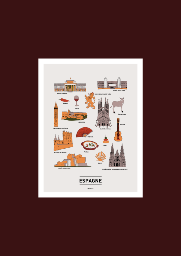 Espagne Affiche A3 A4 Carte postale – Image 3