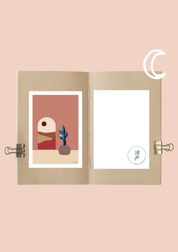 Illustration Love or confusion A3 A5 Carte postale – Image 3