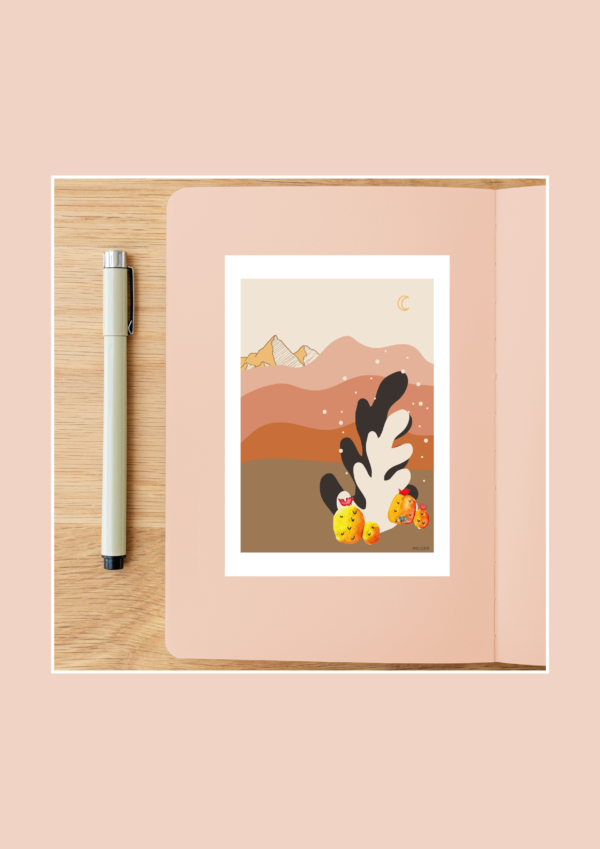 Illustration Californication A3 A5 Carte postale – Image 4
