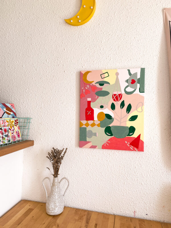 Peinture acrylique sur toile, œuvre originale, modèle unique – Image 4