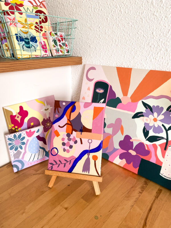 Peinture acrylique sur toile, œuvre originale, modèle unique – Image 2