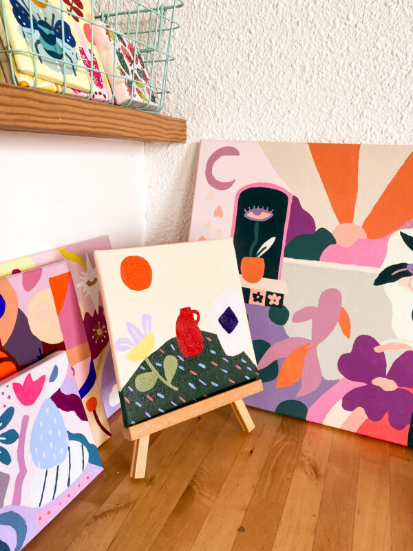 Peinture acrylique sur toile, œuvre originale, modèle unique – Image 5