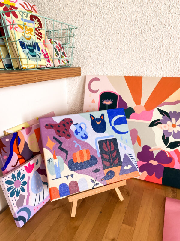 Peinture acrylique sur toile, œuvre originale, modèle unique – Image 5