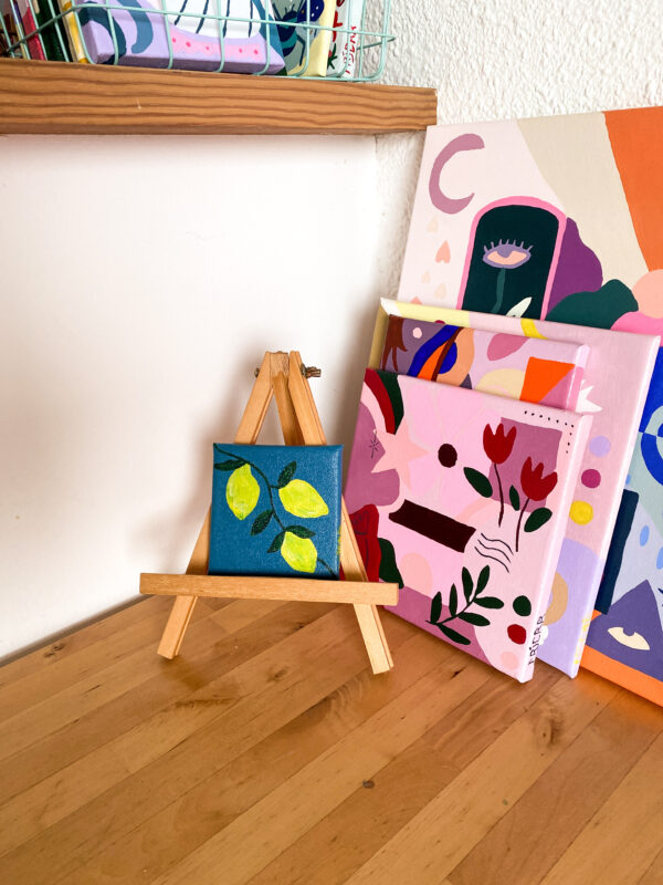 Peinture acrylique sur toile, œuvre originale, modèle unique – Image 4