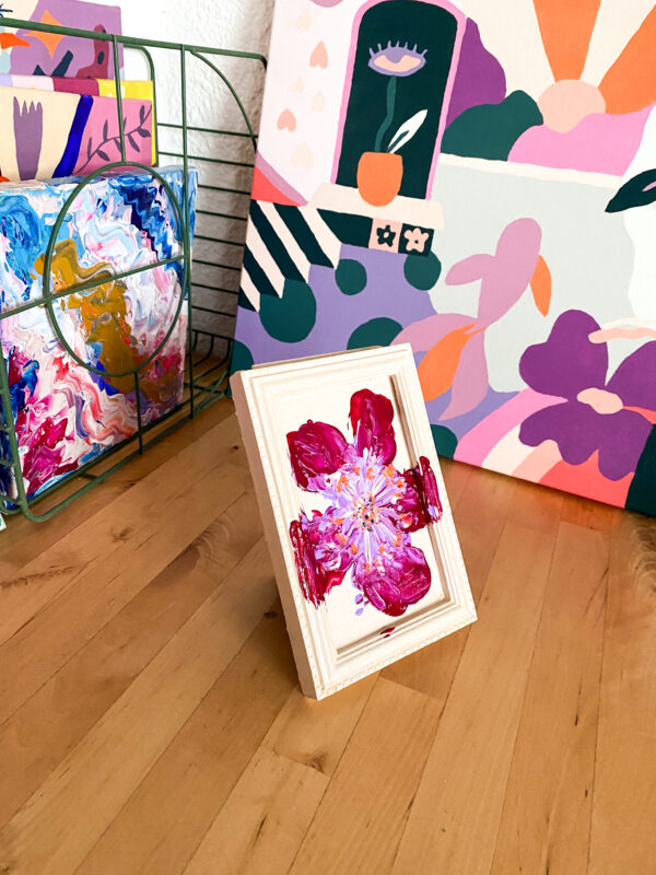 Peinture acrylique sur cadre, œuvre originale, modèle unique – Image 5