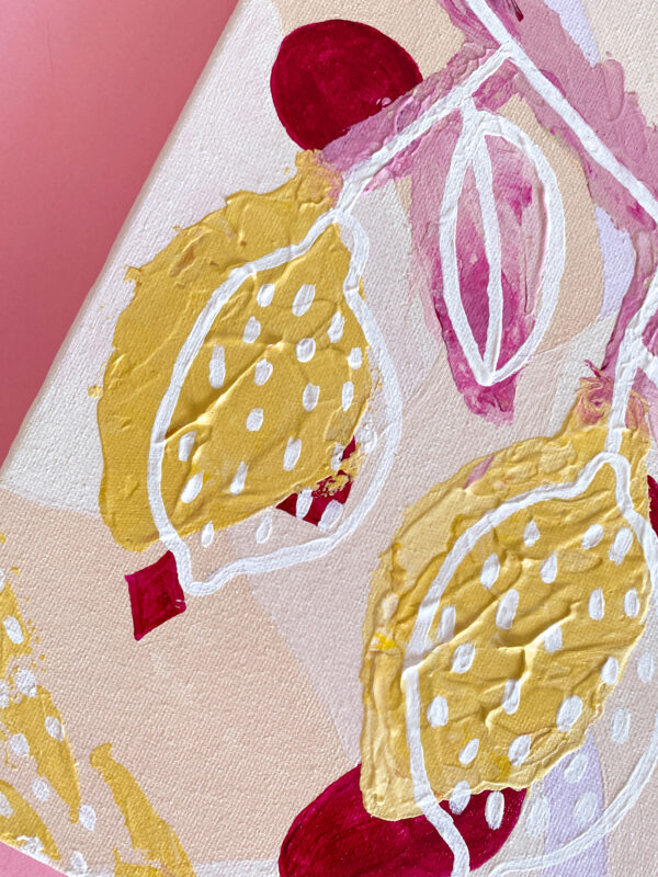 Peinture acrylique sur toile, œuvre originale, modèle unique – Image 4