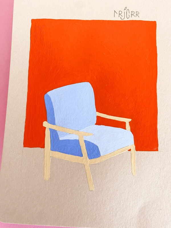 Peinture acrylique sur papier, œuvre originale, modèle unique – Image 2