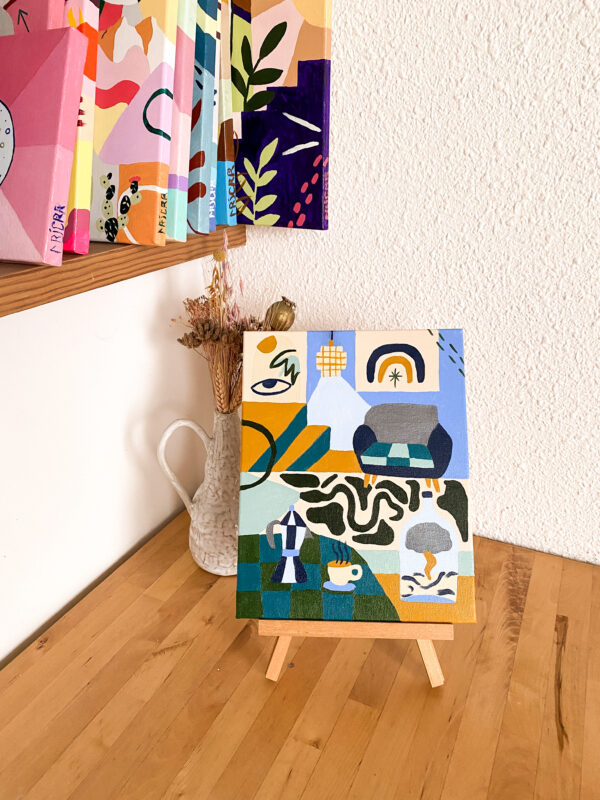 Peinture acrylique sur toile, œuvre originale, modèle unique – Image 6