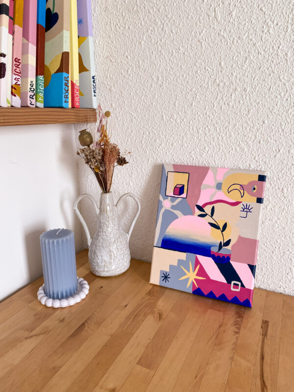 Peinture acrylique sur toile, œuvre originale, modèle unique – Image 2