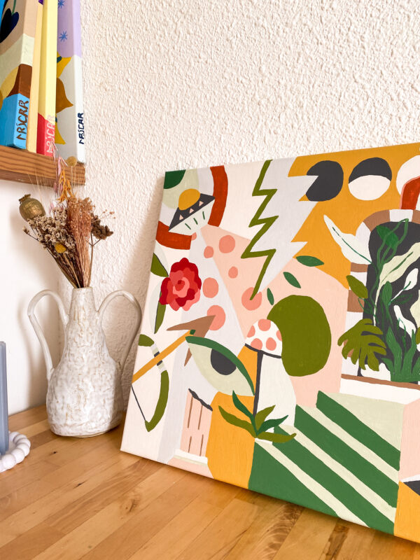 Peinture acrylique sur toile, œuvre originale, modèle unique – Image 5