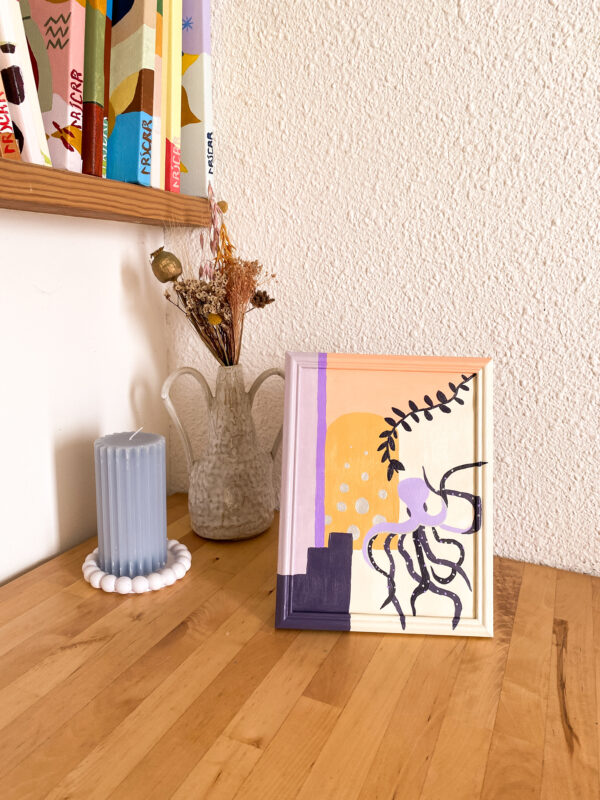 Peinture acrylique sur cadre, œuvre originale, modèle unique