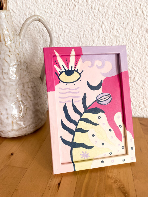 Peinture acrylique sur cadre, œuvre originale, modèle unique – Image 3