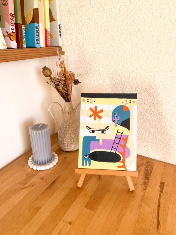 Peinture acrylique sur toile, œuvre originale, modèle unique – Image 5