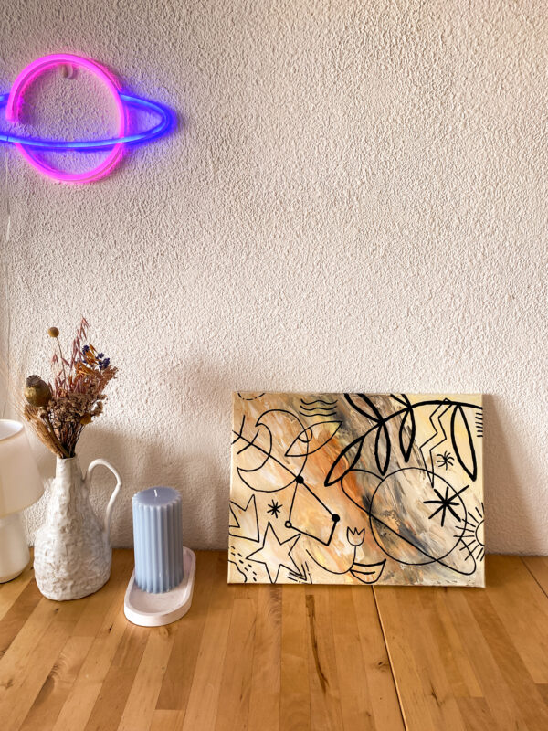 Peinture acrylique sur toile, œuvre originale, modèle unique – Image 4