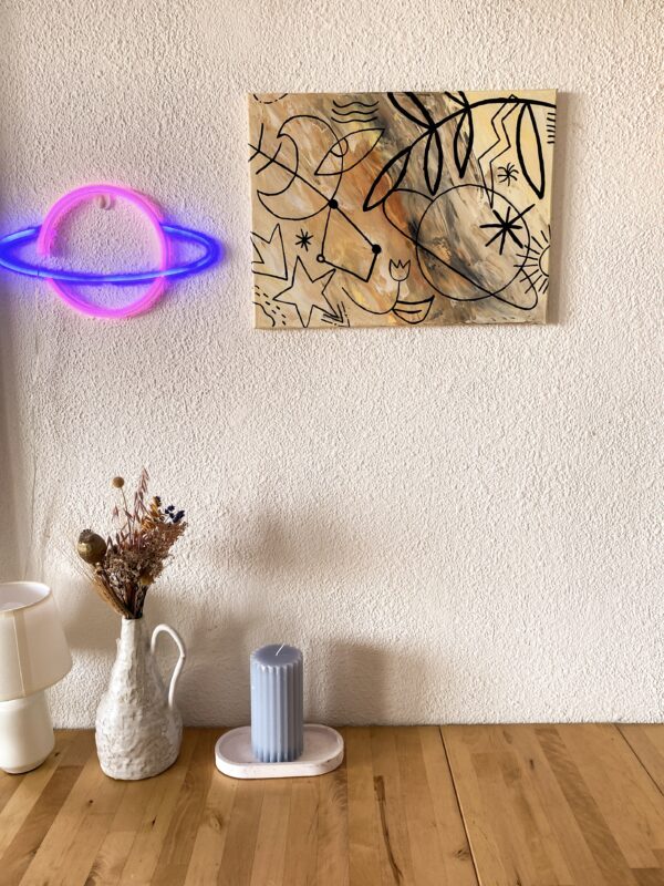 Peinture acrylique sur toile, œuvre originale, modèle unique – Image 5