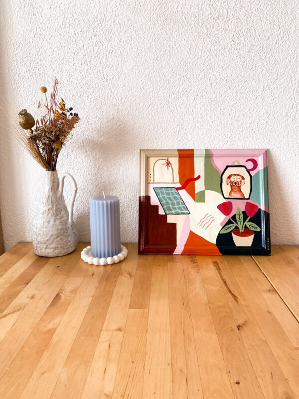 Peinture acrylique sur cadre, œuvre originale, modèle unique – Image 7