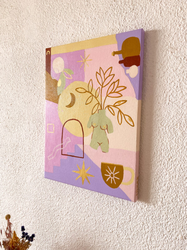 Peinture acrylique sur toile, œuvre originale, modèle unique – Image 9