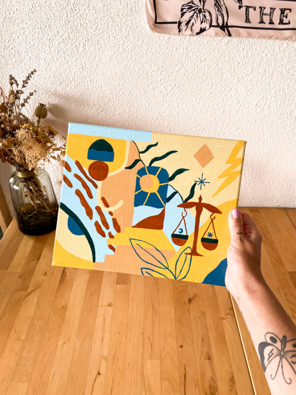 Peinture acrylique sur toile, œuvre originale, modèle unique – Image 4