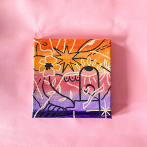 Peinture acrylique sur toile, œuvre originale, modèle unique