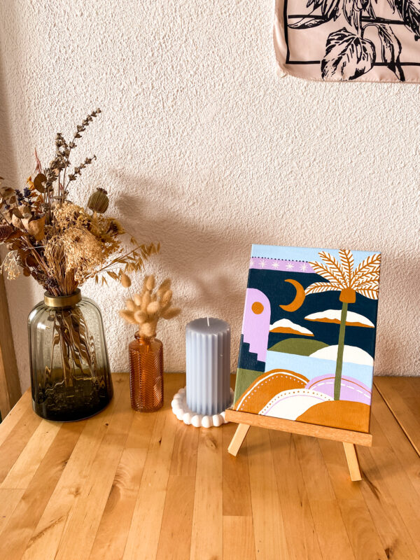 Peinture acrylique sur toile, œuvre originale, modèle unique – Image 5
