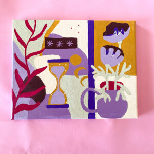 Peinture acrylique sur toile, œuvre originale, modèle unique